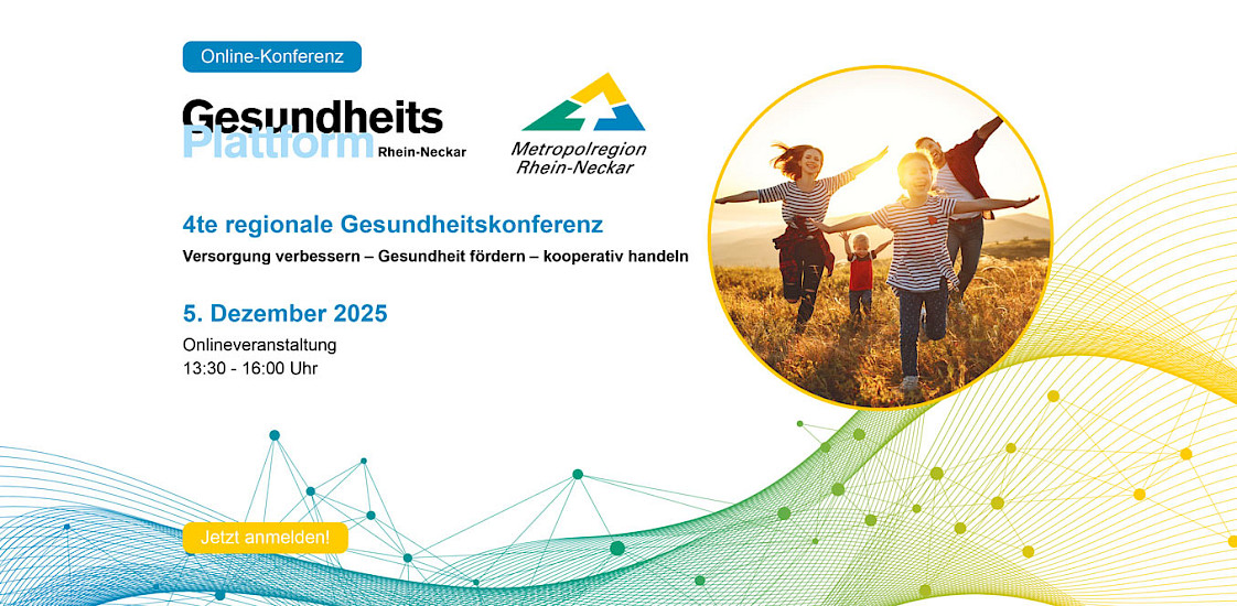 4. Regionale Gesundheitskonferenz Rhein-Neckar - am 05. Dezember, digital