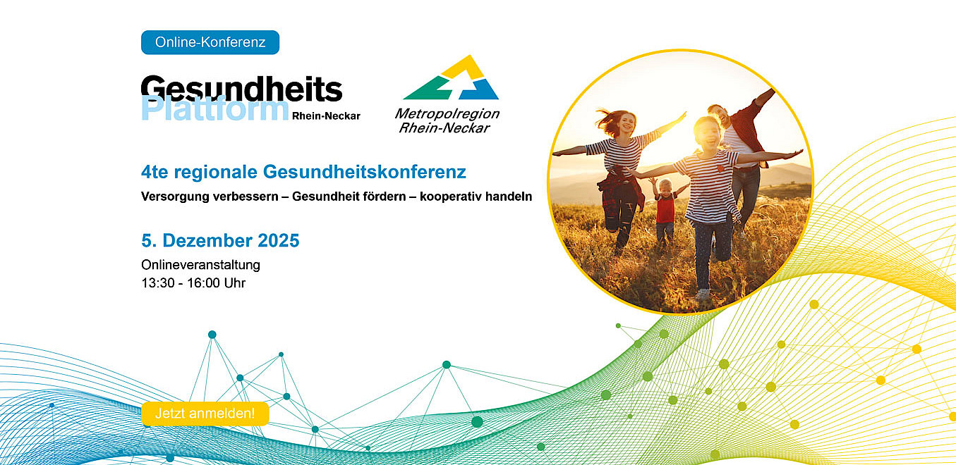4. Regionale Gesundheitskonferenz Rhein-Neckar - am 05. Dezember, digital